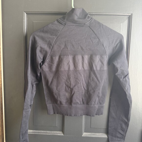 Fabletics  Cropped  Seamless Rib Jacket Zip Up Women's Size small - Picture 14 of 14